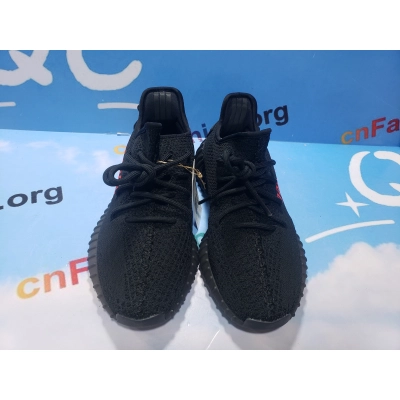 PKGoden Yeezy Boost 350 V2 Black Red CP9652 02