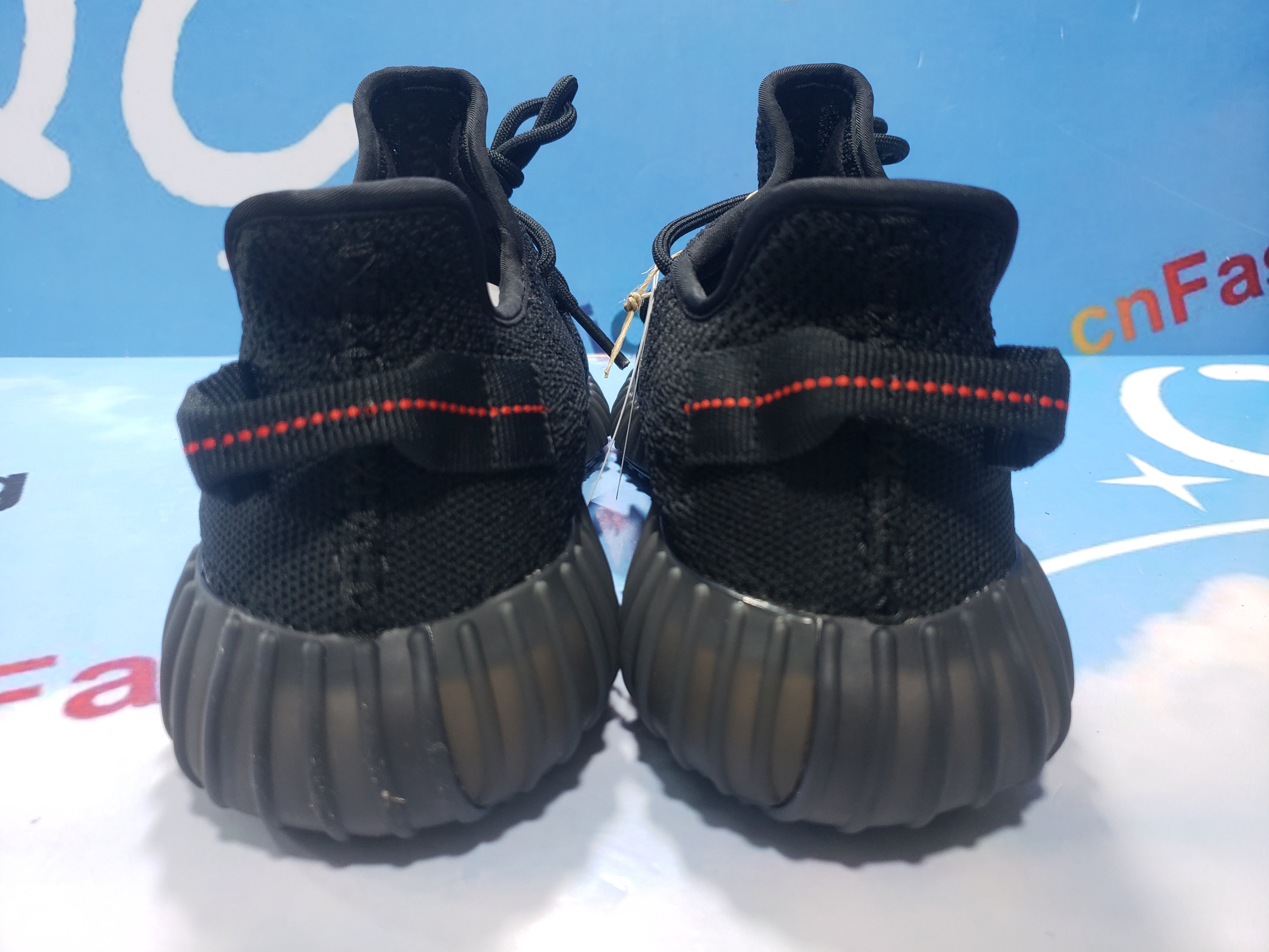 PKGoden Yeezy Boost 350 V2 Black Red CP9652