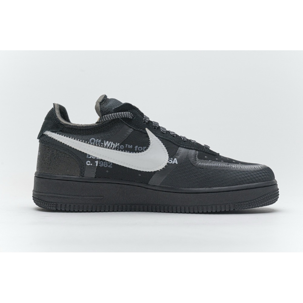 PK GOD Air Force 1 Low Off-White Black White