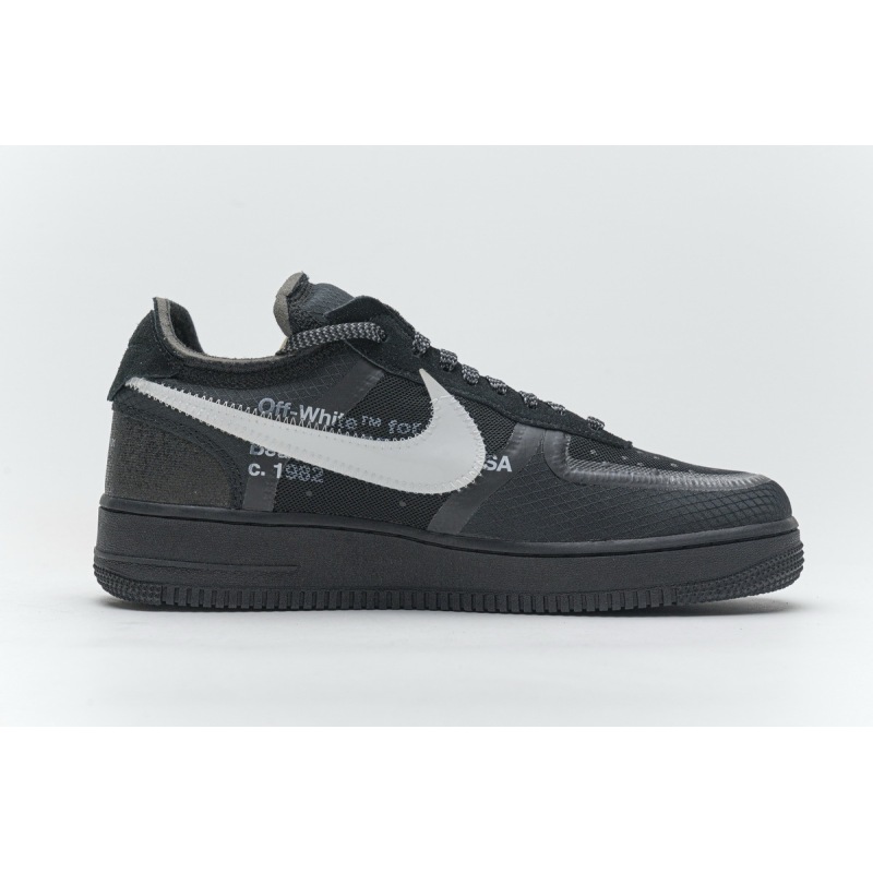 PK GOD Air Force 1 Low Off-White Black White