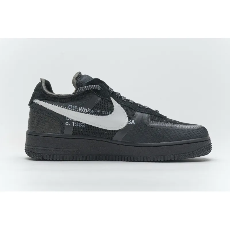 PK GOD Air Force 1 Low Off-White Black White