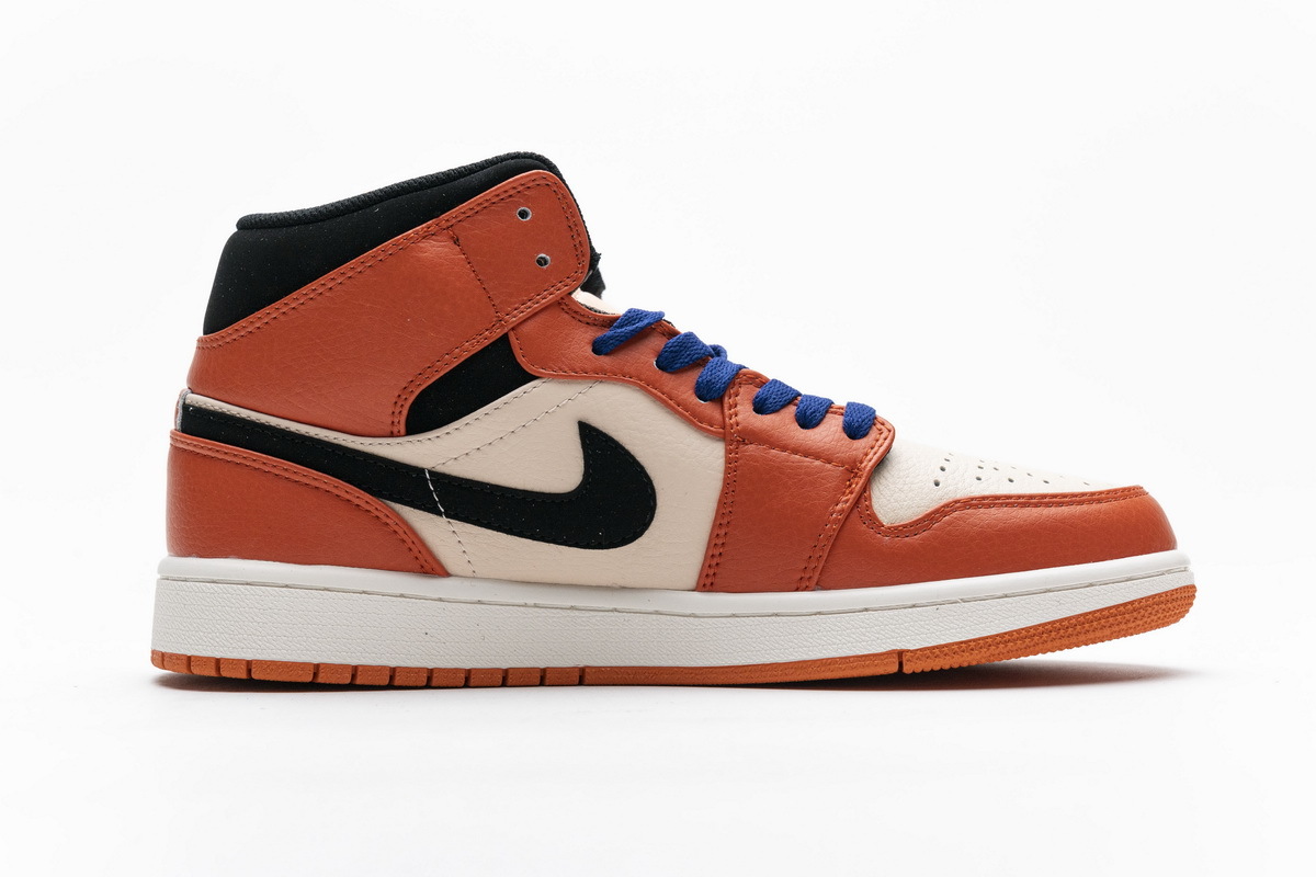 OG Jordan 1 Mid Team Orange Black