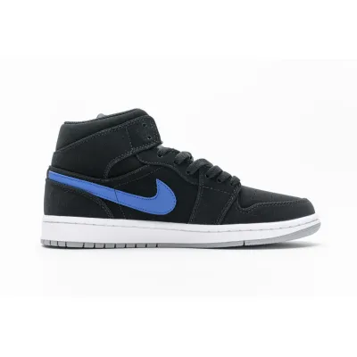 OG Jordan 1 Mid Multi-Color Swoosh Black (GS) 01