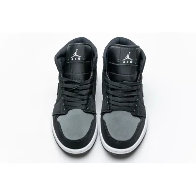 OG Jordan 1 Mid Nylon Black Anthracite 02