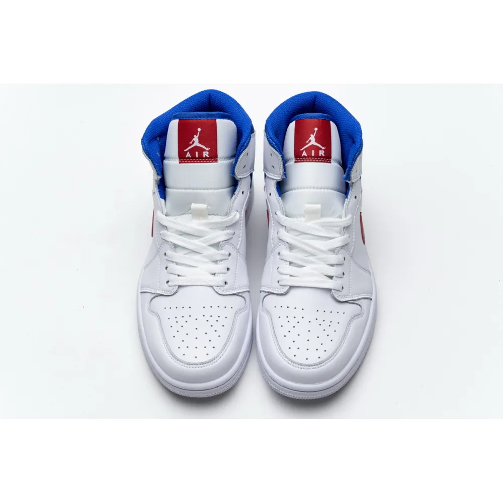 OG Jordan 1 Mid White Red Royal (W)
