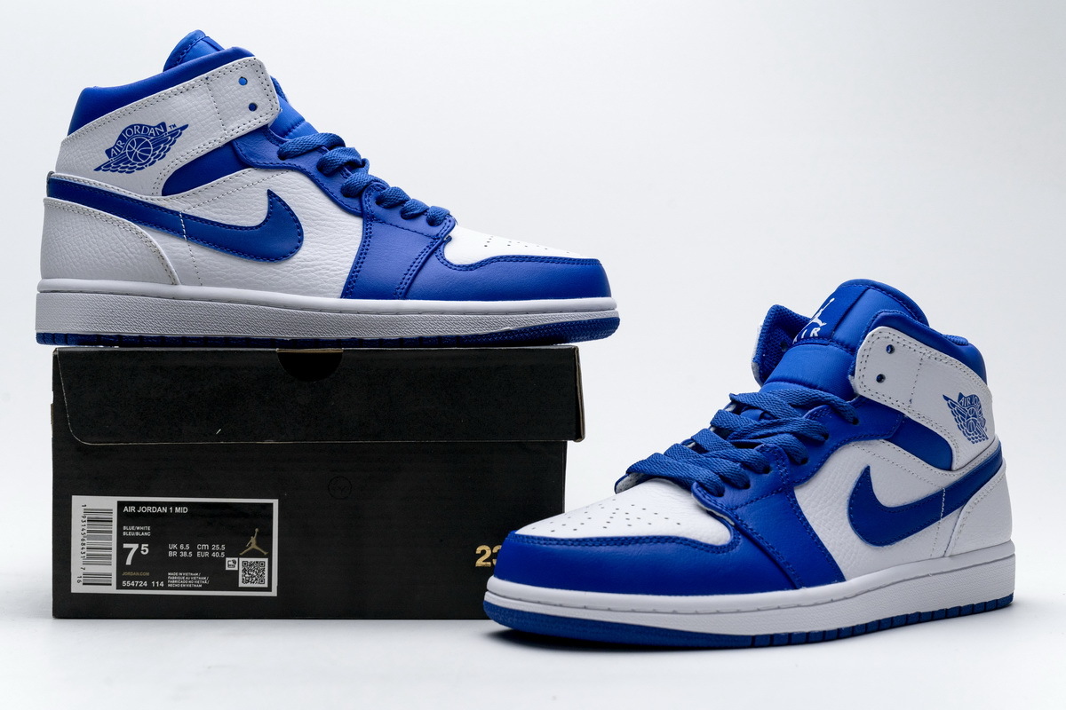 OG Jordan 1 Mid Hyper Royal