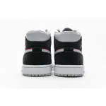 OG Jordan 1 Mid Black Particle Grey Gym Red