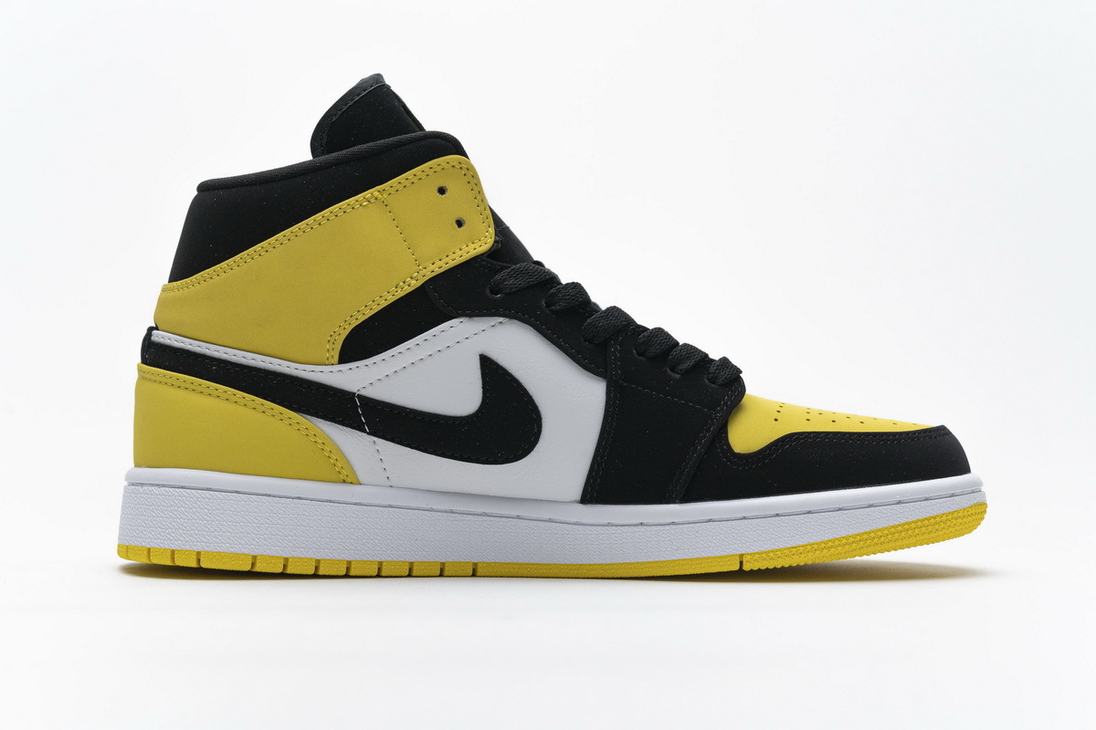 OG Air Jordan 1 Mid Yellow Toe Black