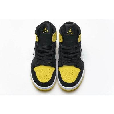 OG Air Jordan 1 Mid Yellow Toe Black 02