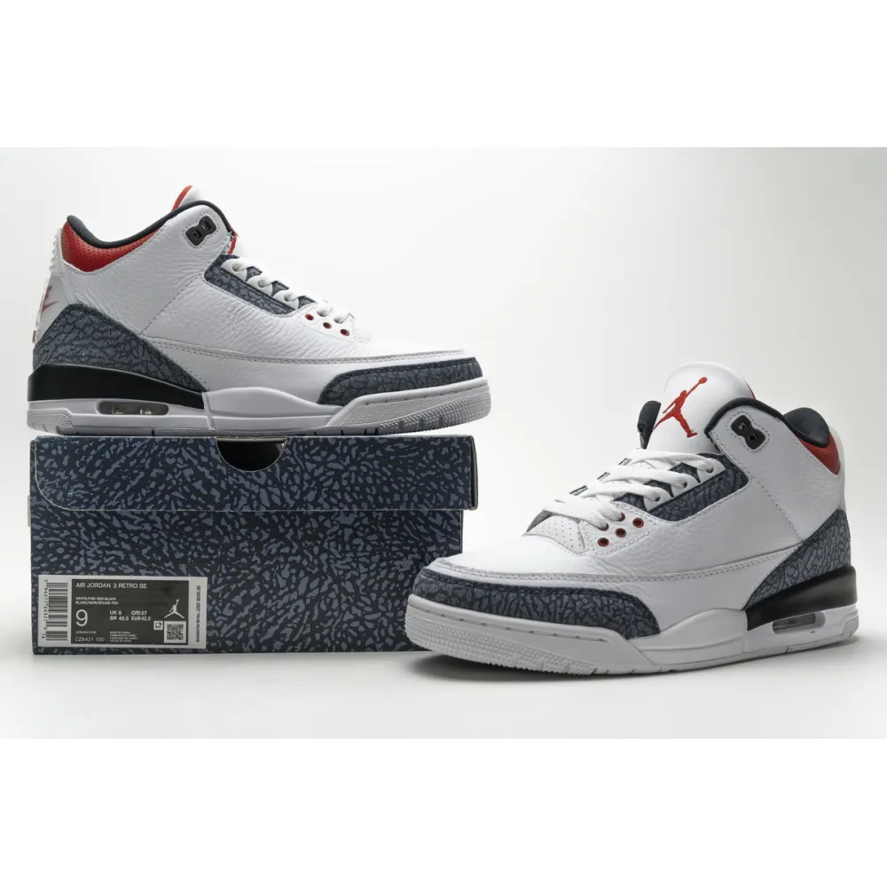 OG Jordan 3 Retro SE Fire Red Denim (2020)