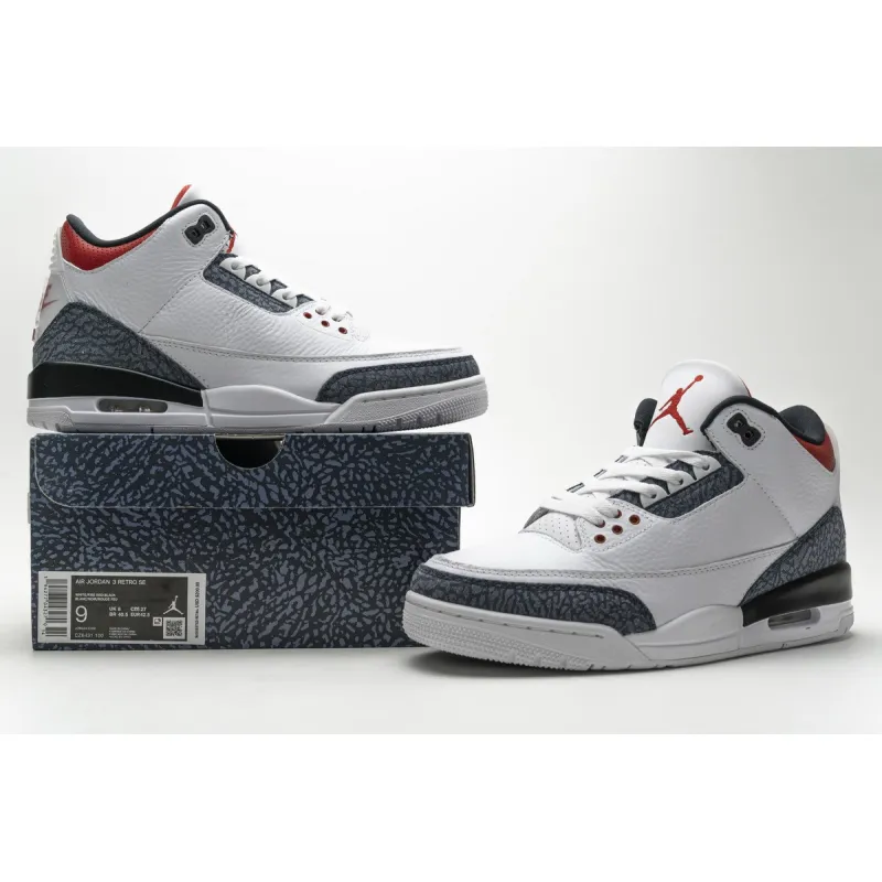 OG Jordan 3 Retro SE Fire Red Denim (2020)