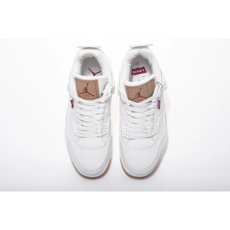 OG Jordan 4 Retro Levi's White (Levi's Tag)