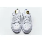 BMLin Jordan 1 Low White Metallic Gold (W)