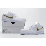 BMLin Jordan 1 Low White Metallic Gold (W)