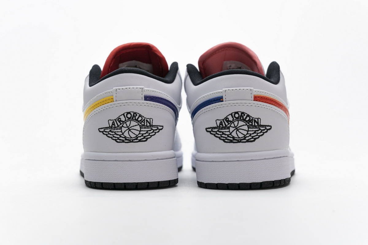 BMLin Jordan 1 Low White Multi-Color