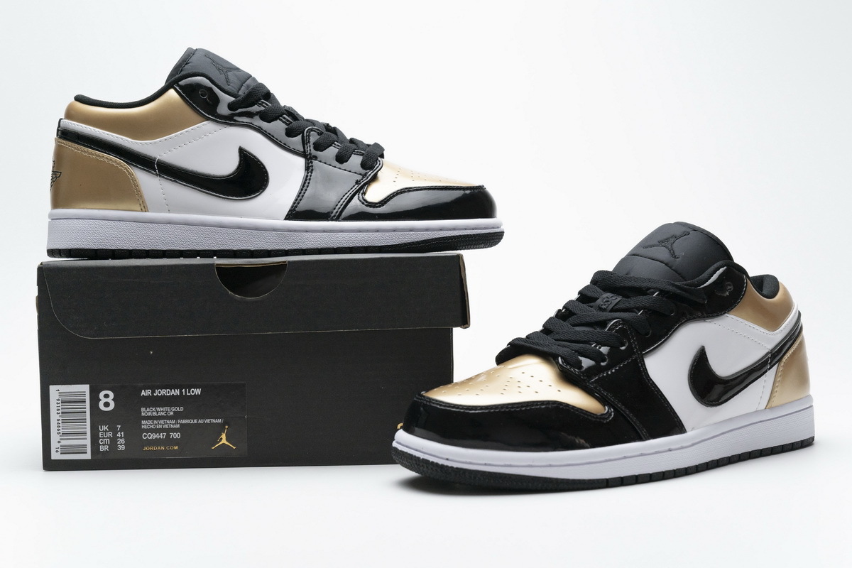 BMLin Jordan 1 Low Gold Toe