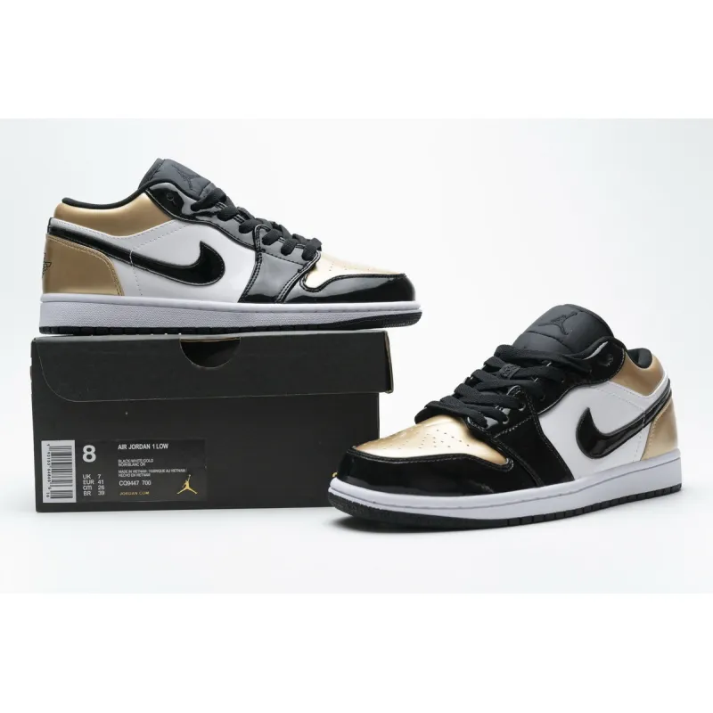 BMLin Jordan 1 Low Gold Toe