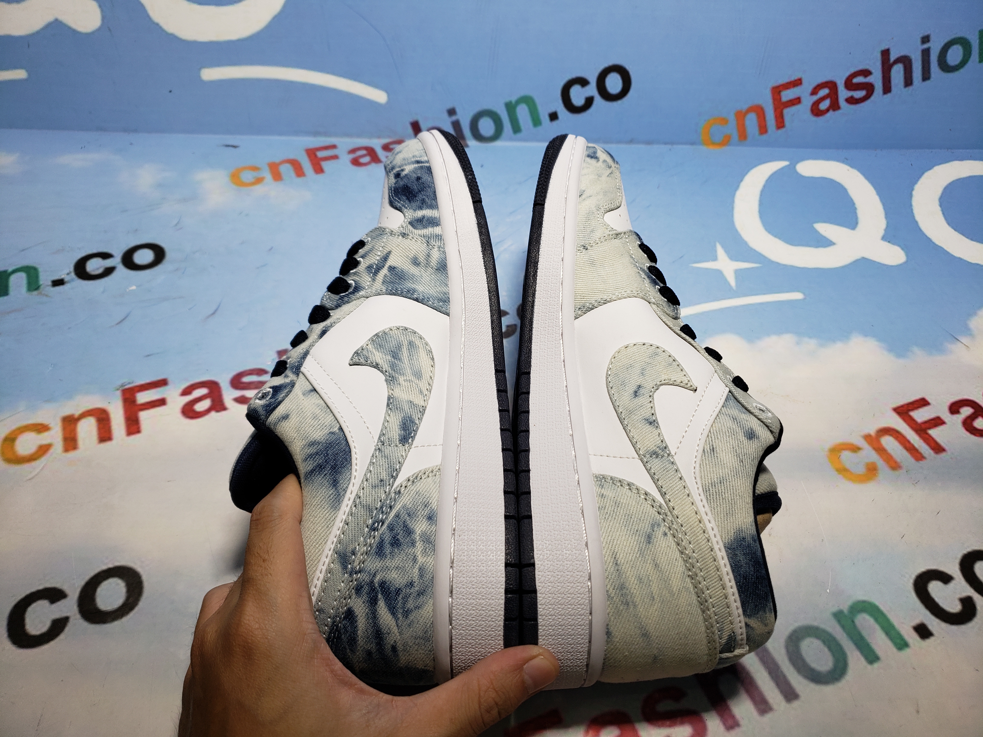 BMLin Jordan 1 Low Washed Denim