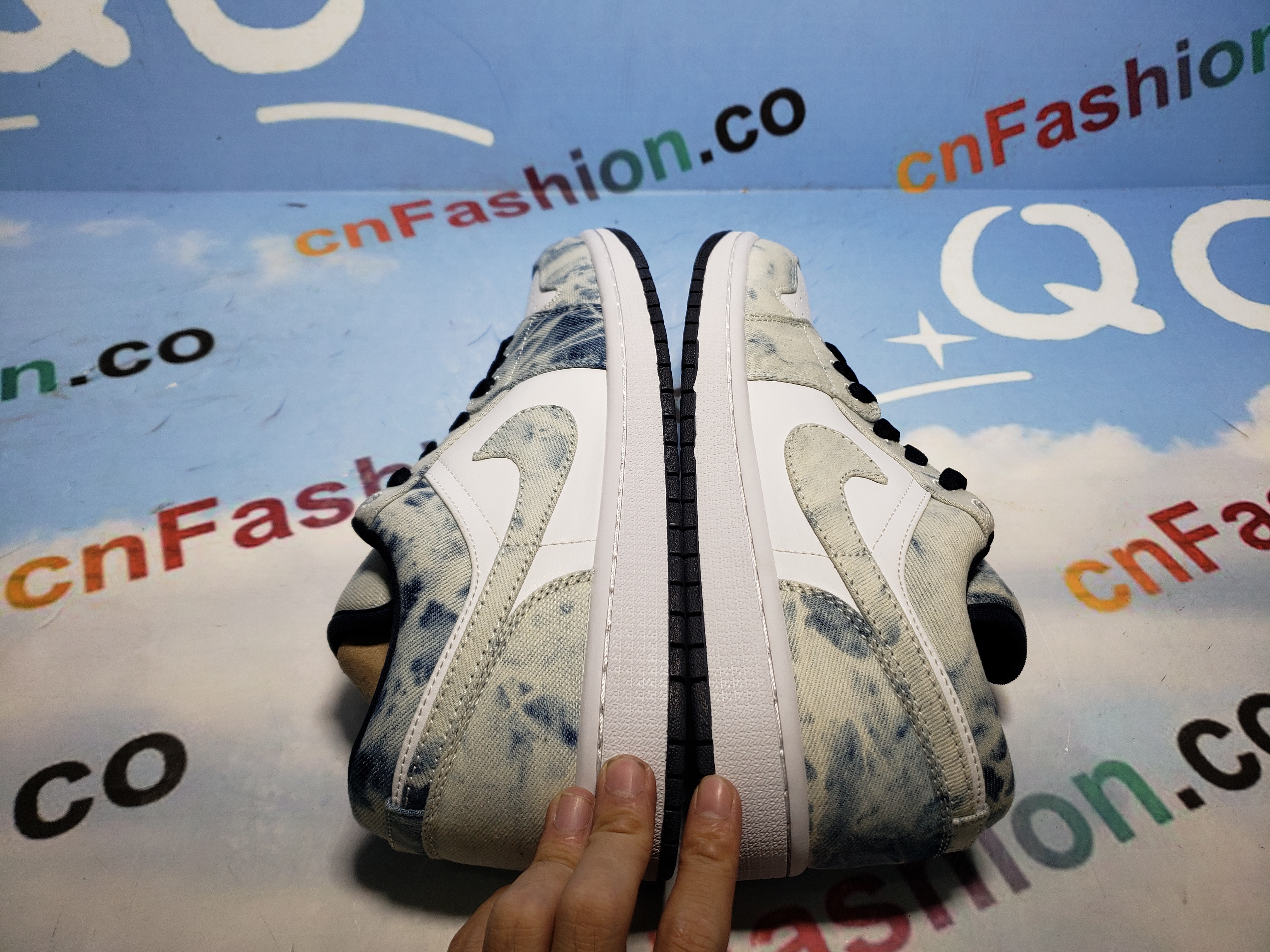 BMLin Jordan 1 Low Washed Denim