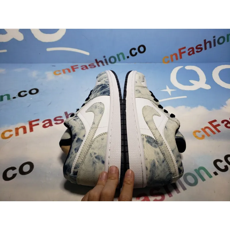 BMLin Jordan 1 Low Washed Denim