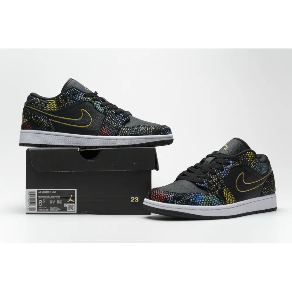 BMLin Jordan 1 Low Multicolor Snakeskin (W) (2020)