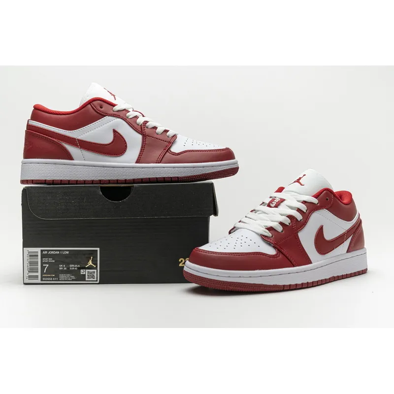 BMLin Jordan 1 Low Gym Red White