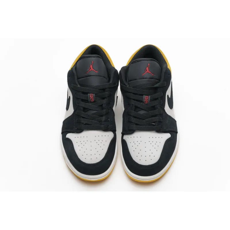 BMLin Jordan 1 Low Sail University Gold Black