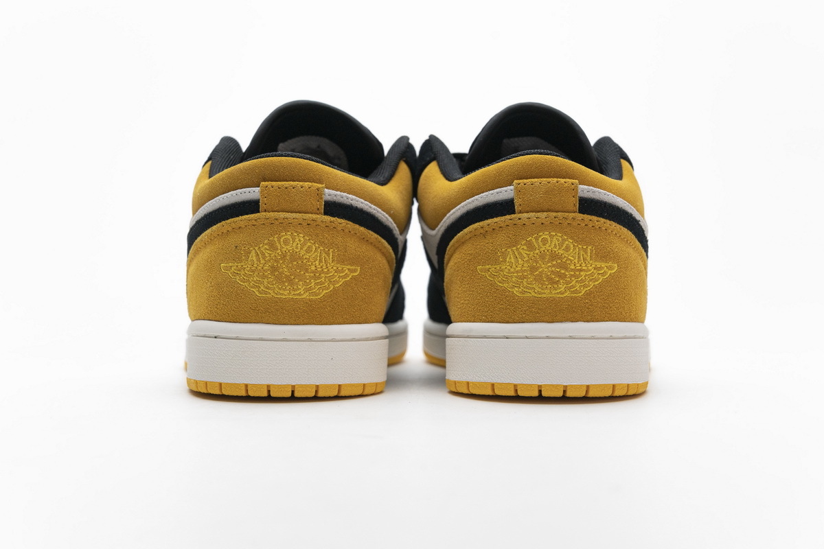 BMLin Jordan 1 Low Sail University Gold Black