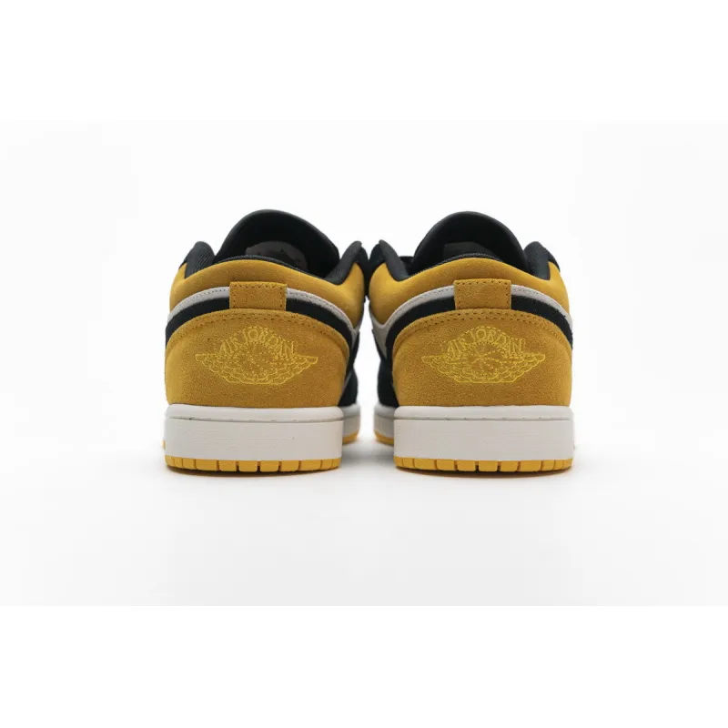 BMLin Jordan 1 Low Sail University Gold Black