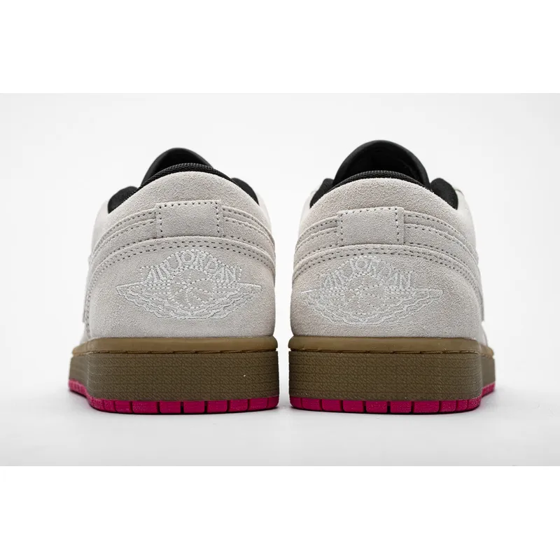 BMLin Jordan 1 Low White Gum Hyper Pink