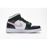 OG Jordan 1 Mid White Black Light Arctic Pink (GS)
