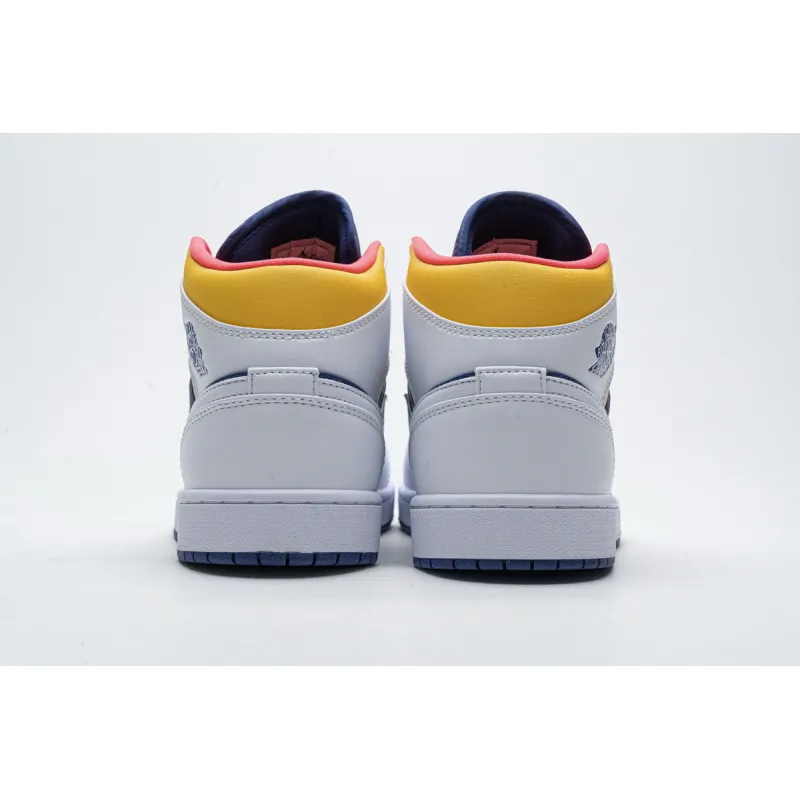 OG Jordan 1 Mid Royal Blue Laser Orange