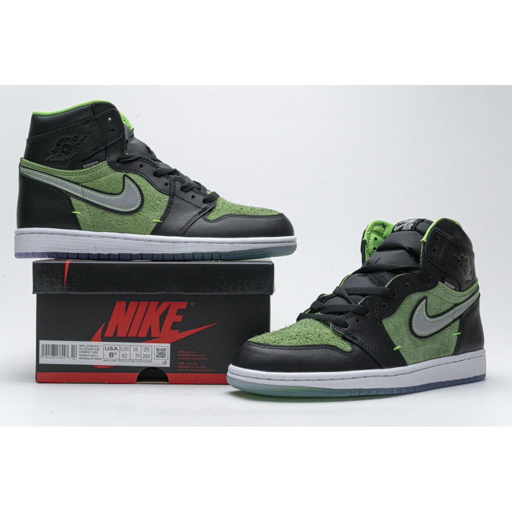 PK GOD Jordan 1 Retro High Zoom Zen Green