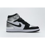 PK GOD Jordan 1 Retro High Silver Toe (W)(2021)