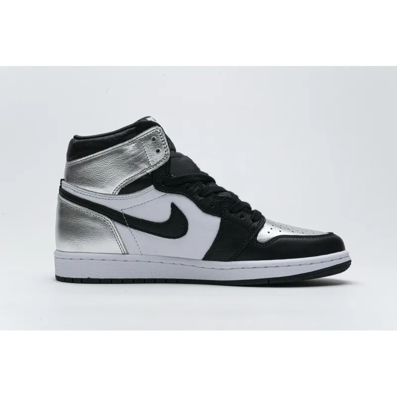 PK GOD Jordan 1 Retro High Silver Toe (W)(2021)