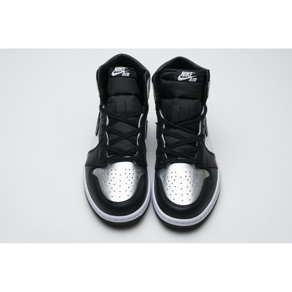 PK GOD Jordan 1 Retro High Silver Toe (W)(2021)