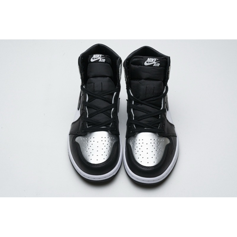 PK GOD Jordan 1 Retro High Silver Toe (W)(2021)