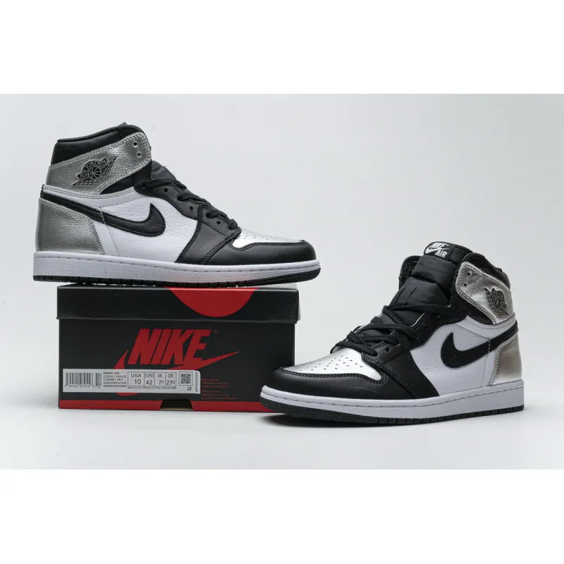 PK GOD Jordan 1 Retro High Silver Toe (W)(2021)
