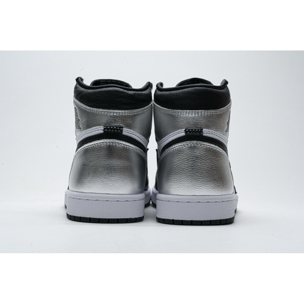 PK GOD Jordan 1 Retro High Silver Toe (W)(2021)