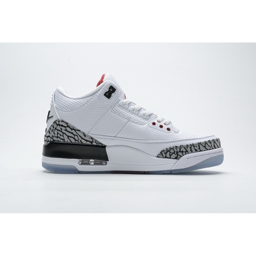 PK GOD Jordan 3 Retro Free Throw Line White Cement