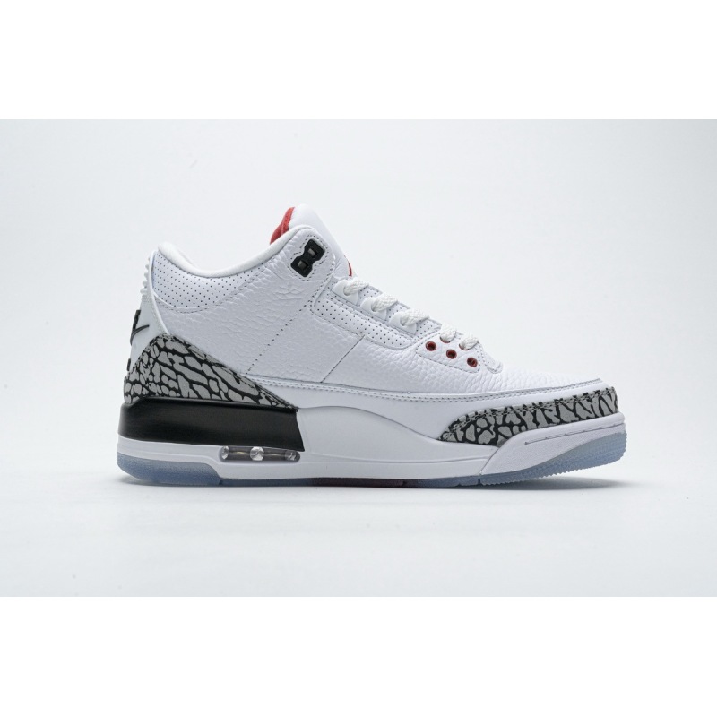 PK GOD Jordan 3 Retro Free Throw Line White Cement