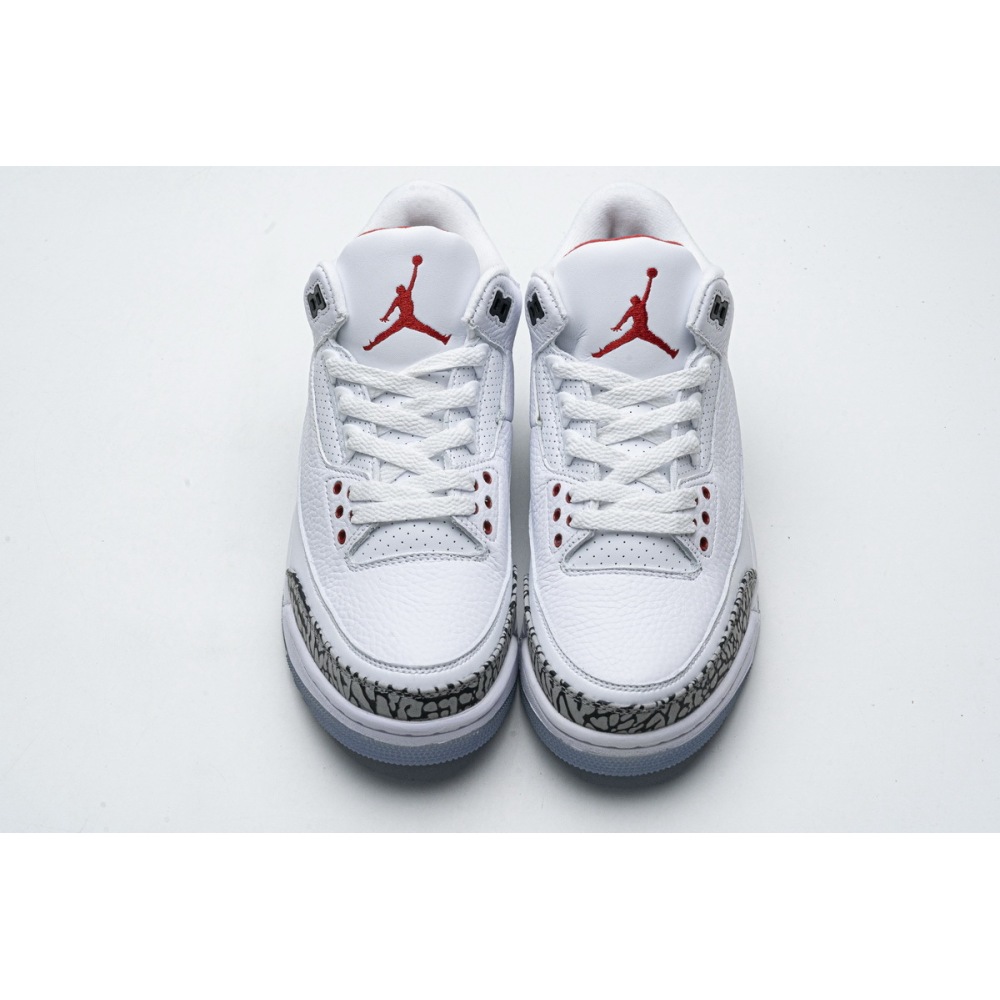 PK GOD Jordan 3 Retro Free Throw Line White Cement