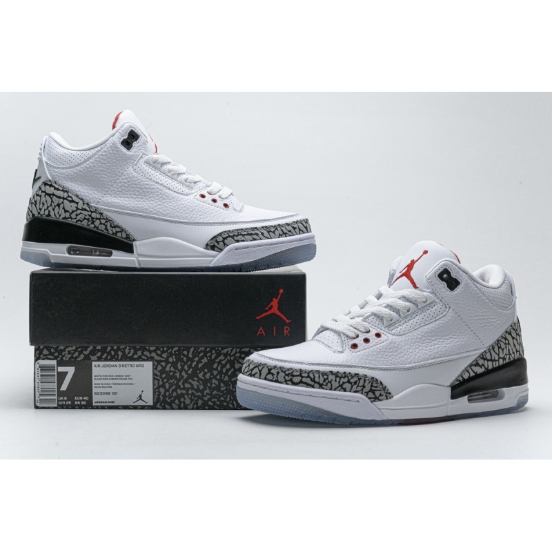 PK GOD Jordan 3 Retro Free Throw Line White Cement