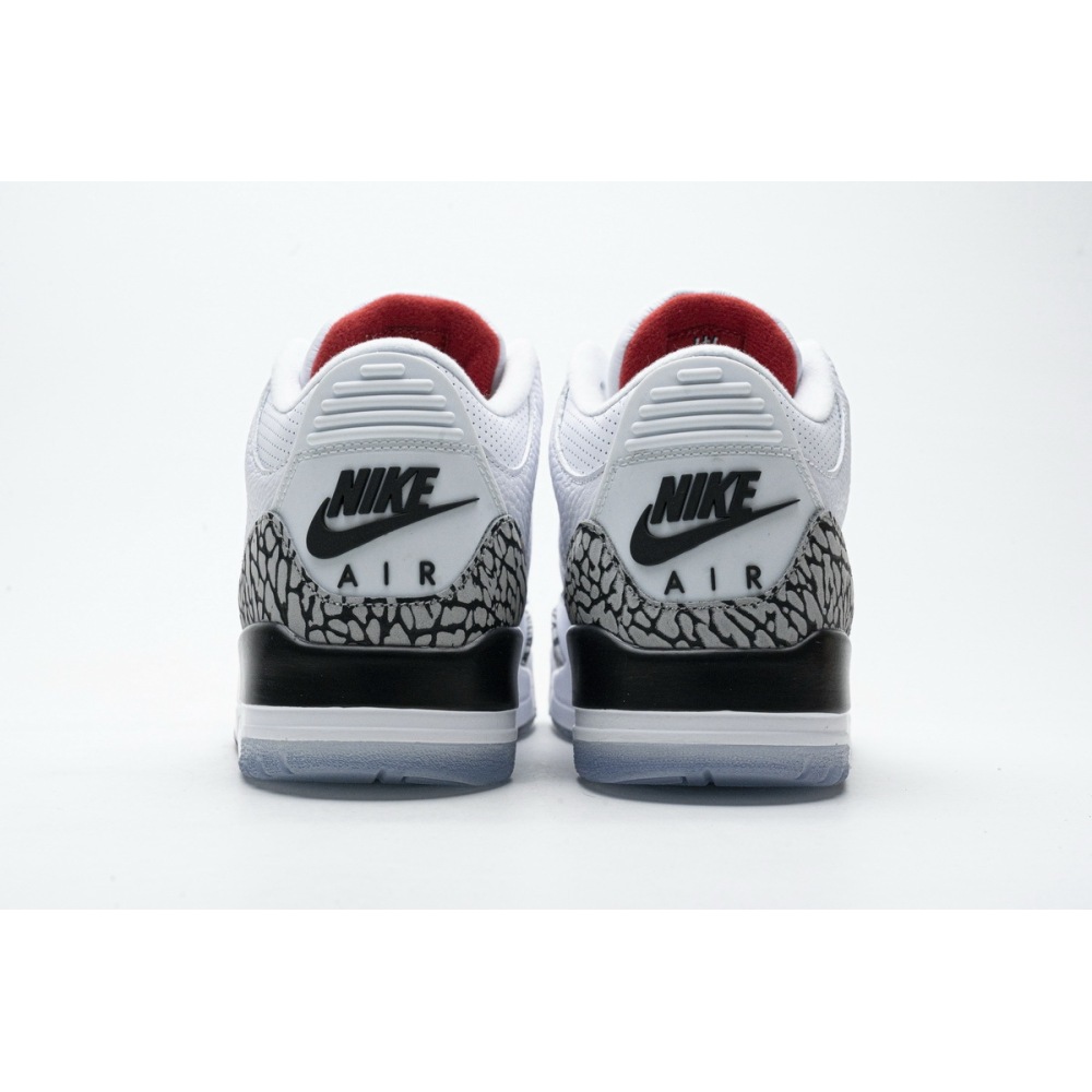 PK GOD Jordan 3 Retro Free Throw Line White Cement