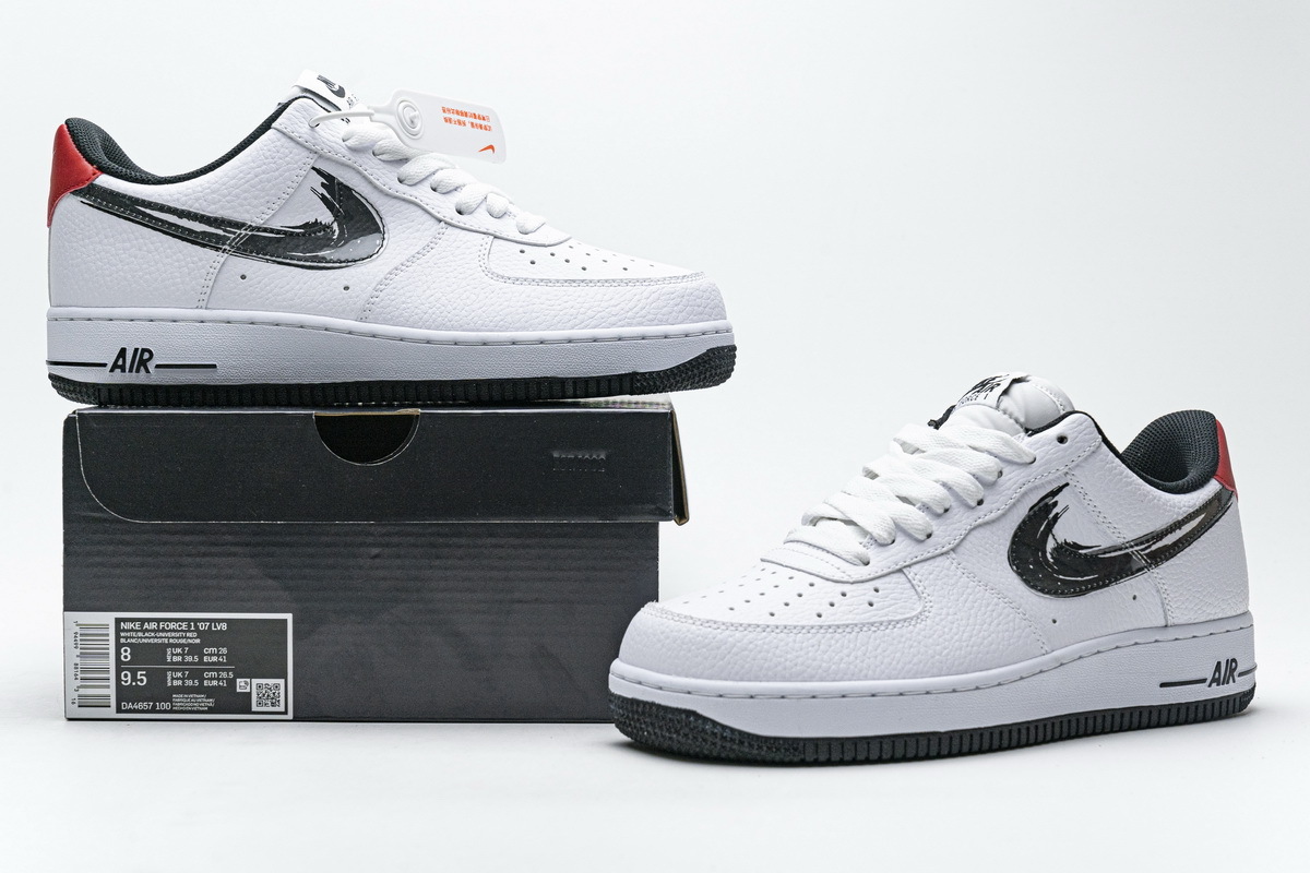 OG Air Force 1 Low Brushstroke White Black
