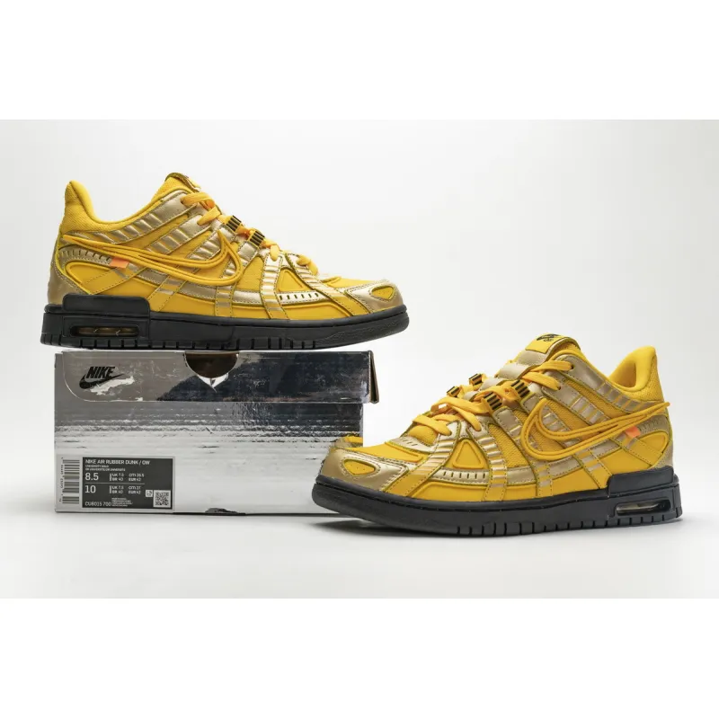 PK GOD Air Rubber Dunk Off-White University Gold