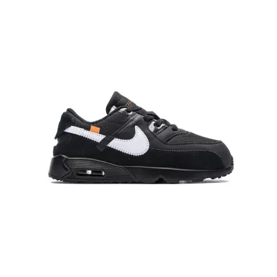 BMLin Air Max 90 OFF-WHITE Black White (TD) 01
