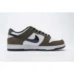 PKGoden SB Dunk Low White Black Trail End Brown