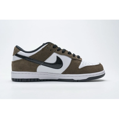 PKGoden SB Dunk Low White Black Trail End Brown 01