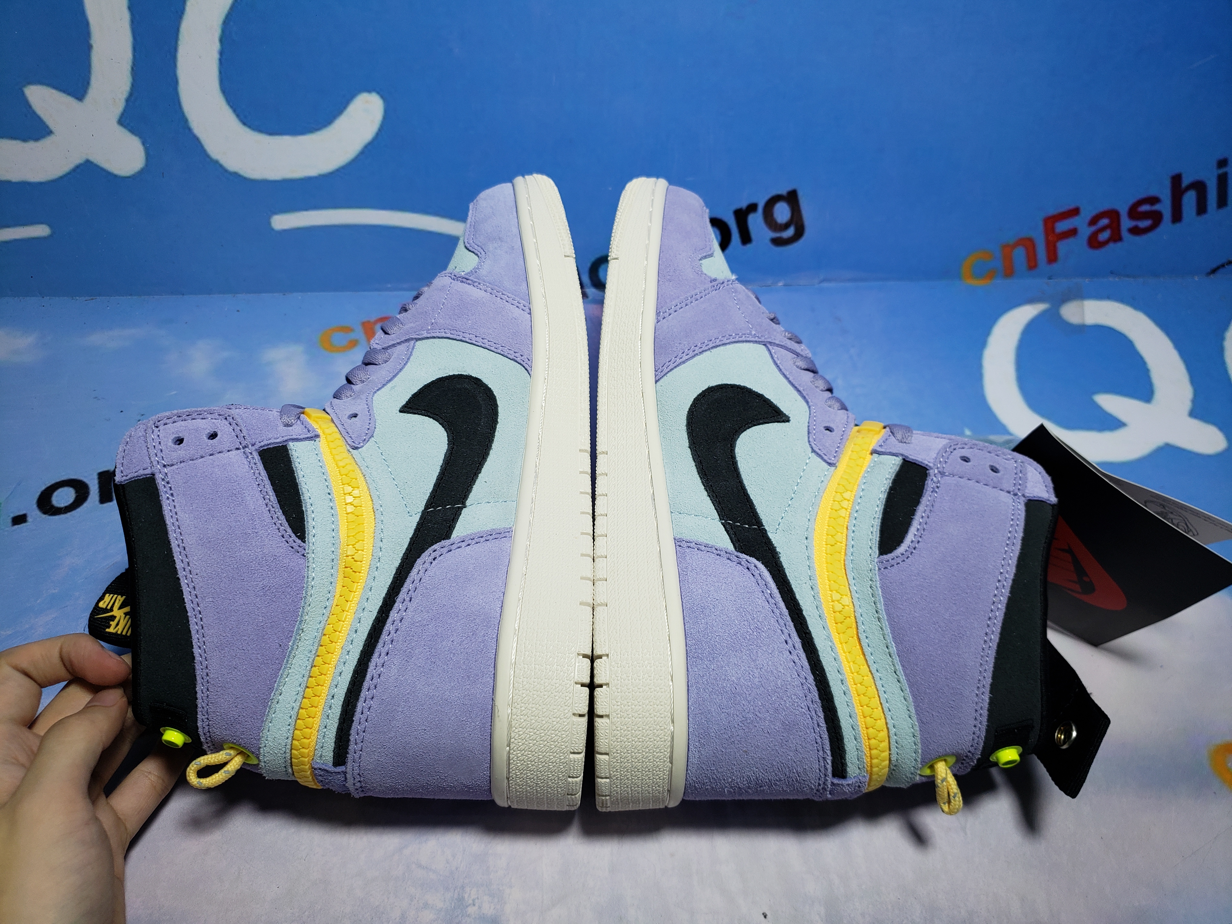 PKGoden Jordan 1 High Switch Purple Pulse